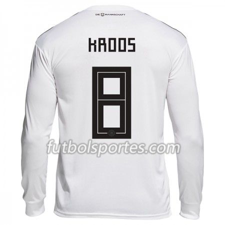 Camisetas Alemania Kroos 8 Primera Equipacion Mundial 2018 Manga Larga